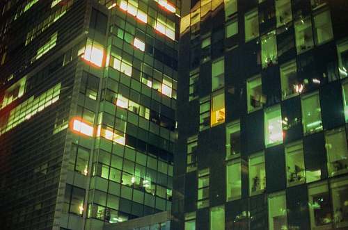 office building grey concrete building city
